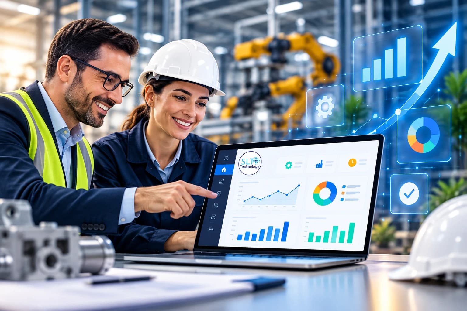 Équipe SL TECH en réunion de travail autour d’un projet de transformation digitale