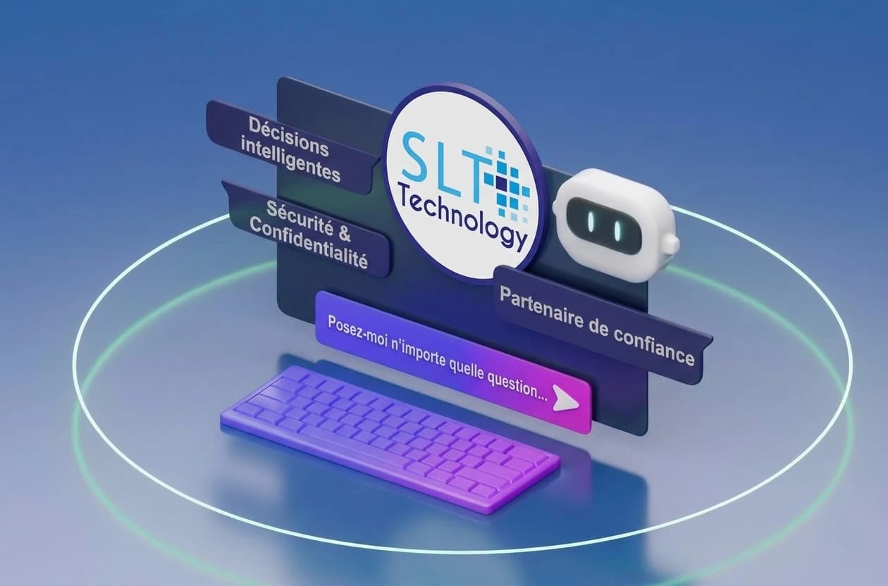 Équipe SL TECH accompagnant une transformation digitale dans un environnement professionnel