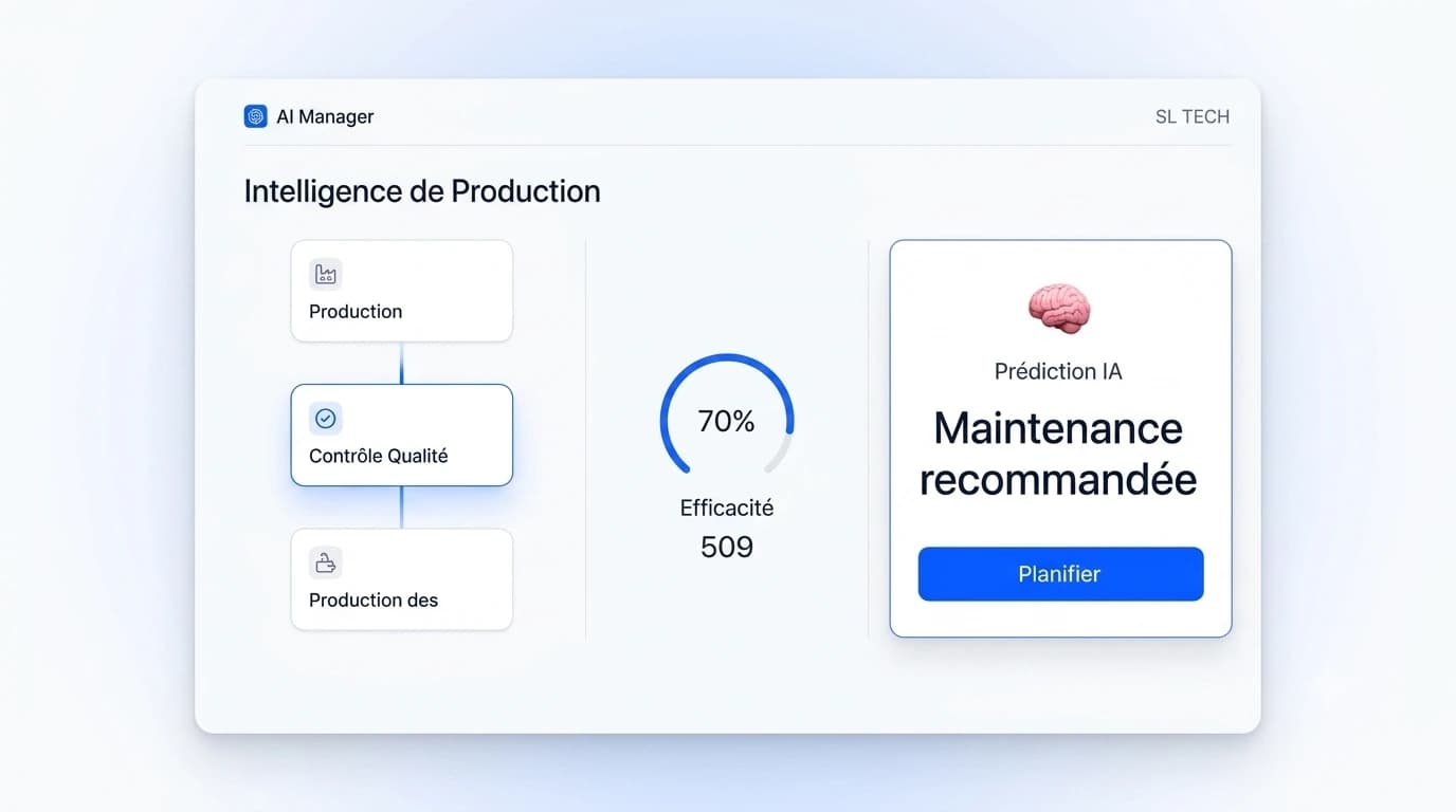 Industrie — tableau de bord intelligent SL TECH